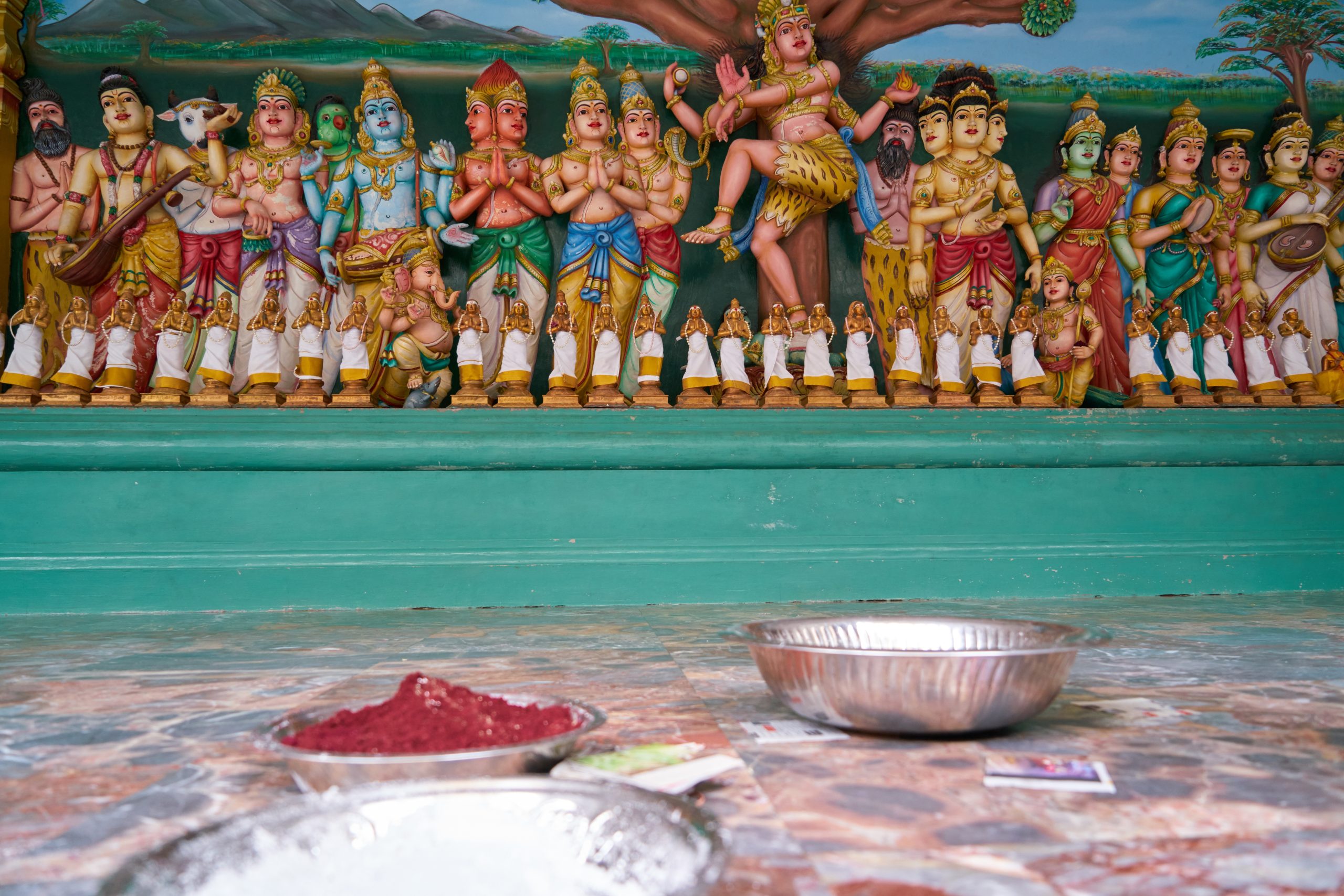 offerings plates statues scaled